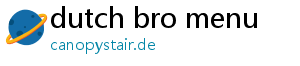 dutch bro menu