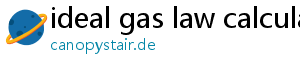 ideal gas law calculator